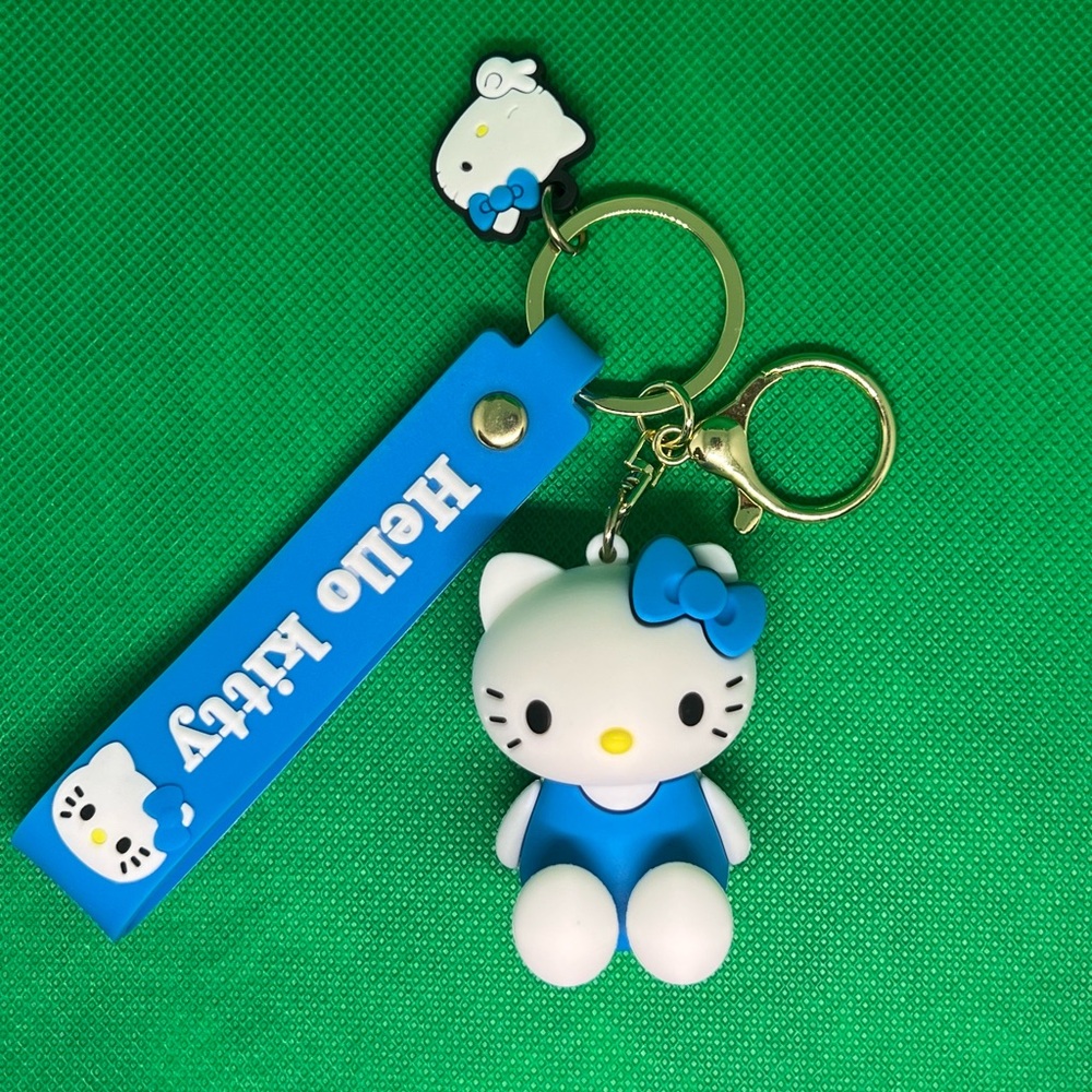 Hello Kitty Keychain (Blue)